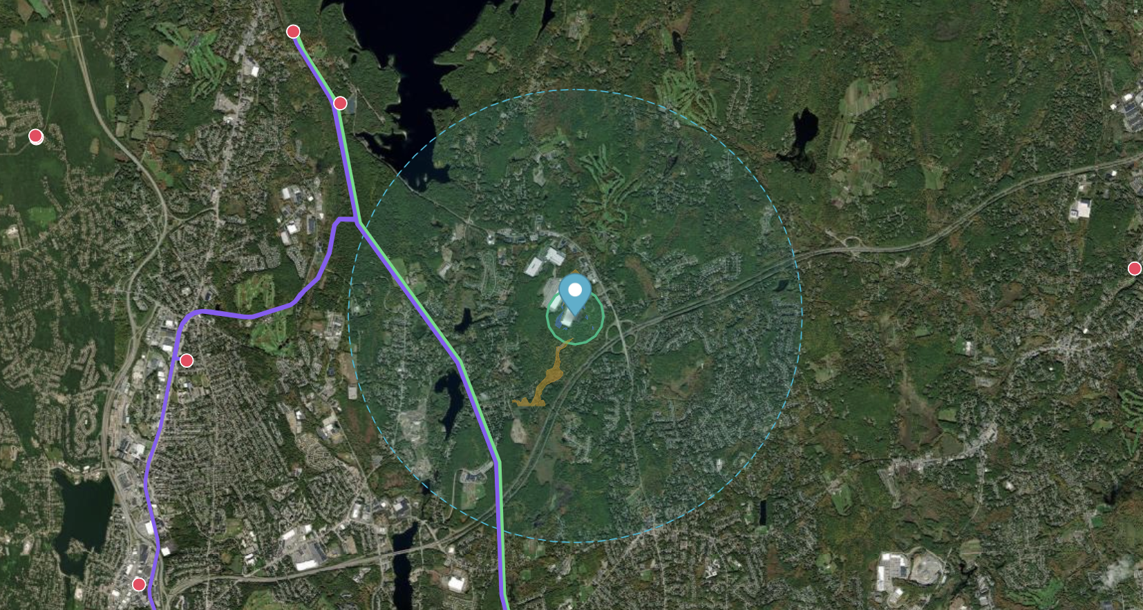 Demo site analysis map